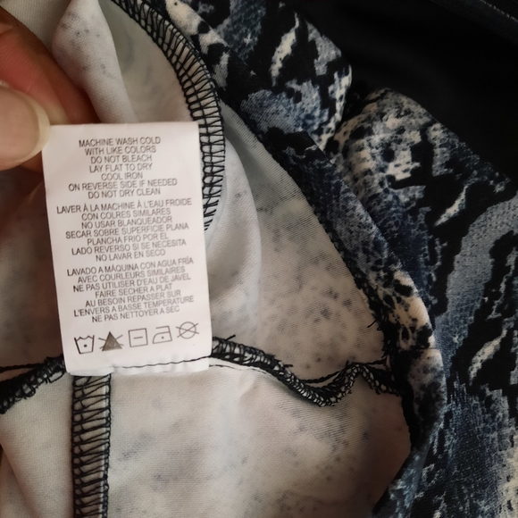 Jump Apparel Women's Large Strapless Bodycon Stretch Mini Dress Gray Print Zip - Picture 9 of 11